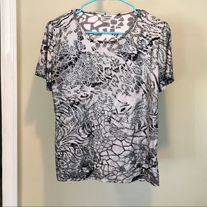 Nygard Stretchy Animal Print Tee